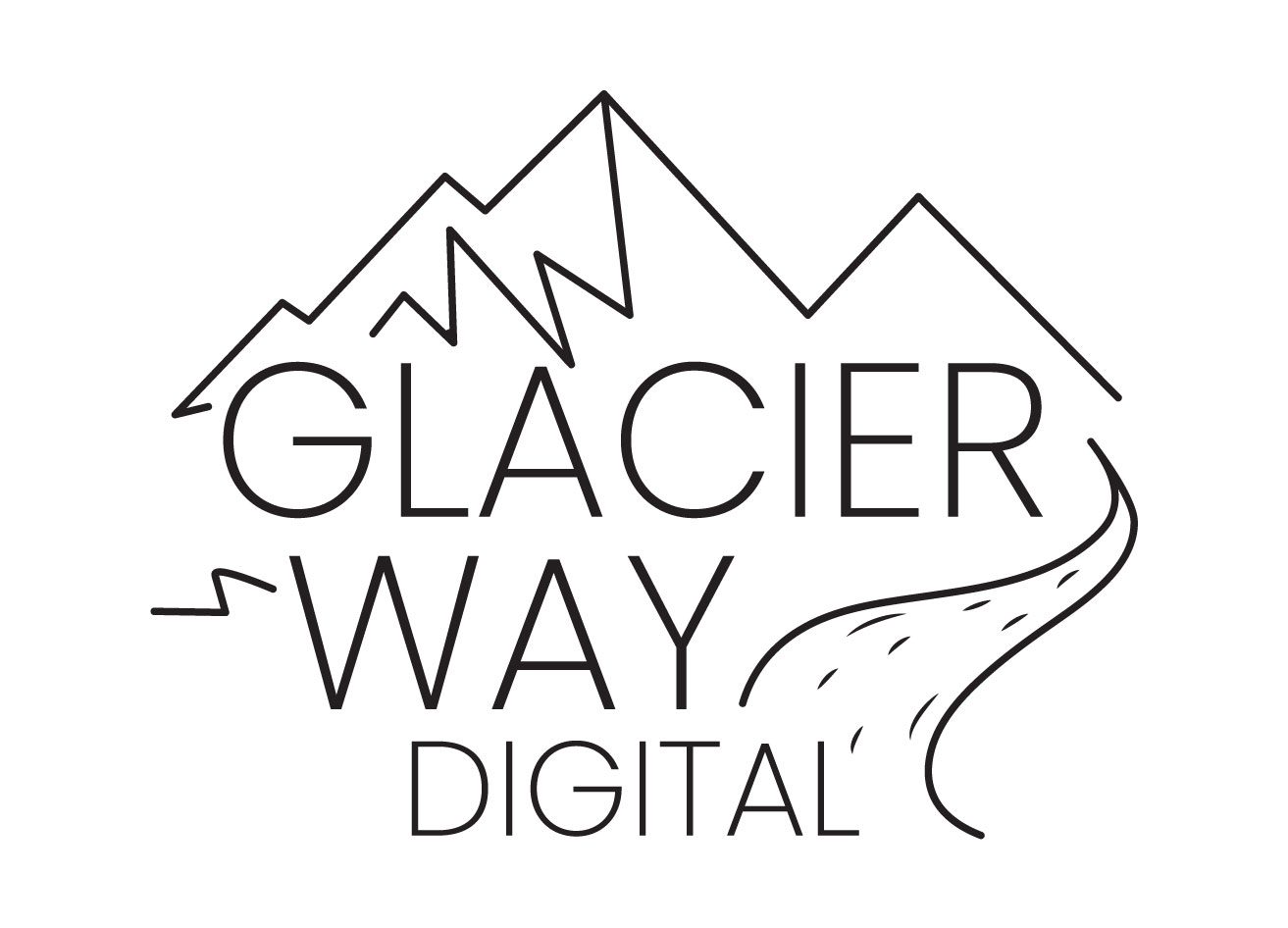 glacier way digital logo